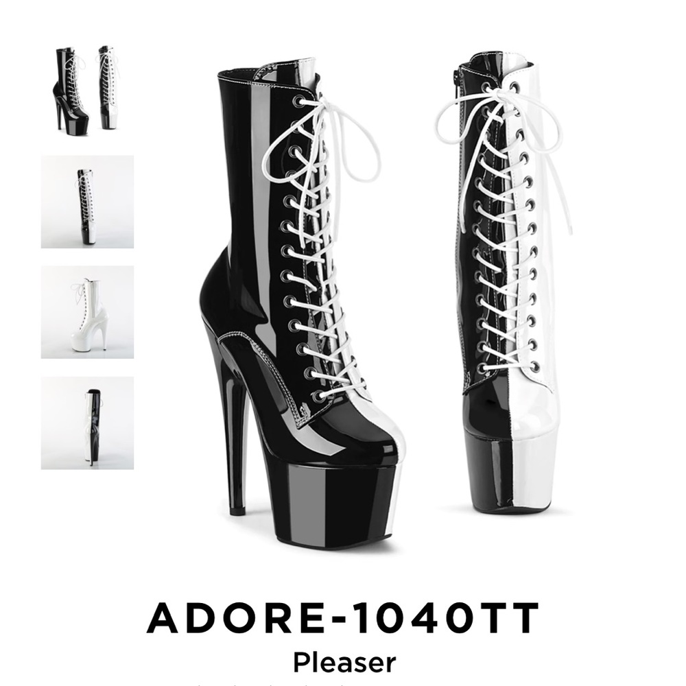 Split color 7in pleaser boots brand new!